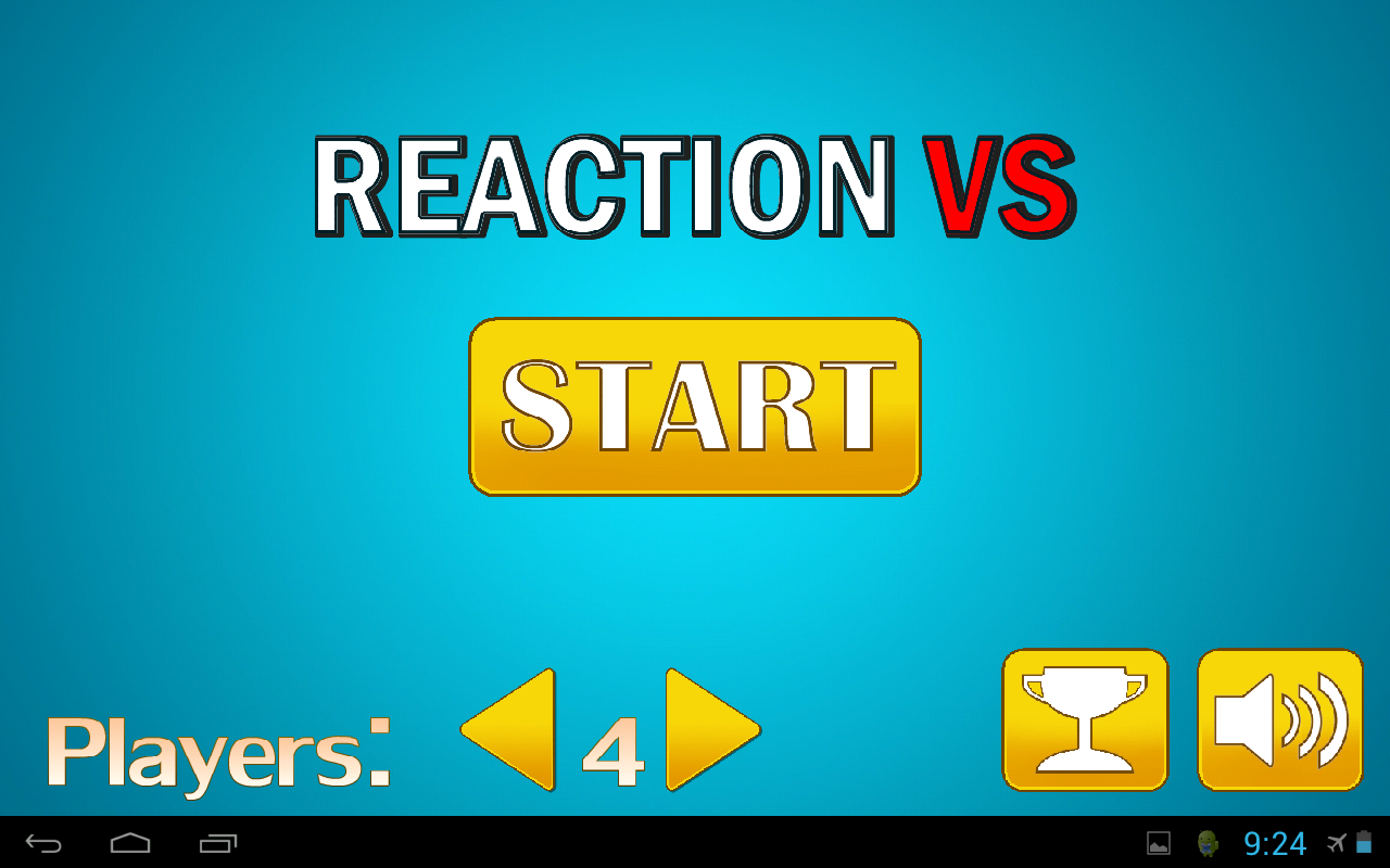 Reaction vs Android app screenshot